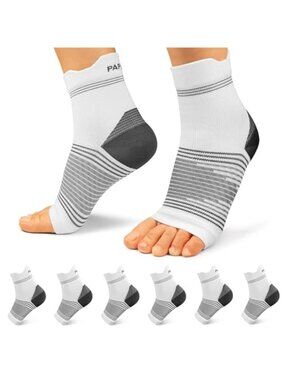 New 6 Pairs Plantar Fasciitis Socks for Men & Women, Ankle Brace Compression